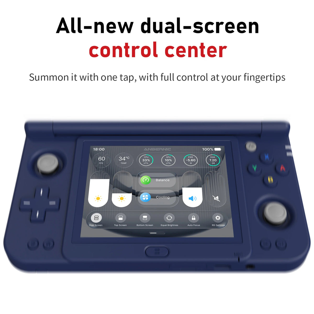 Consola de Juegos Portátil Plegable Anbernic RG DDS con Pantalla Doble, Android 16, CPU Qualcomm Snapdragon G2, Reproductor de Videojuegos RGDDS