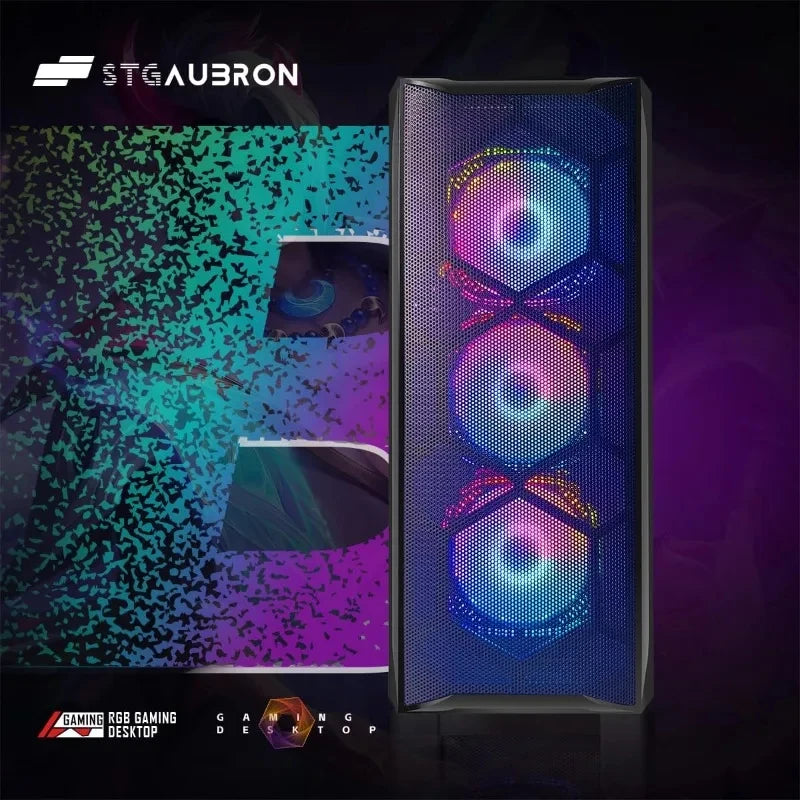 Computadora de Escritorio para Juegos, Core I7 hasta 3.9 GHz, Radeon RX 580 8G, 16G RAM, 512G SSD, WiFi, Bluetooth 5.0, RGB