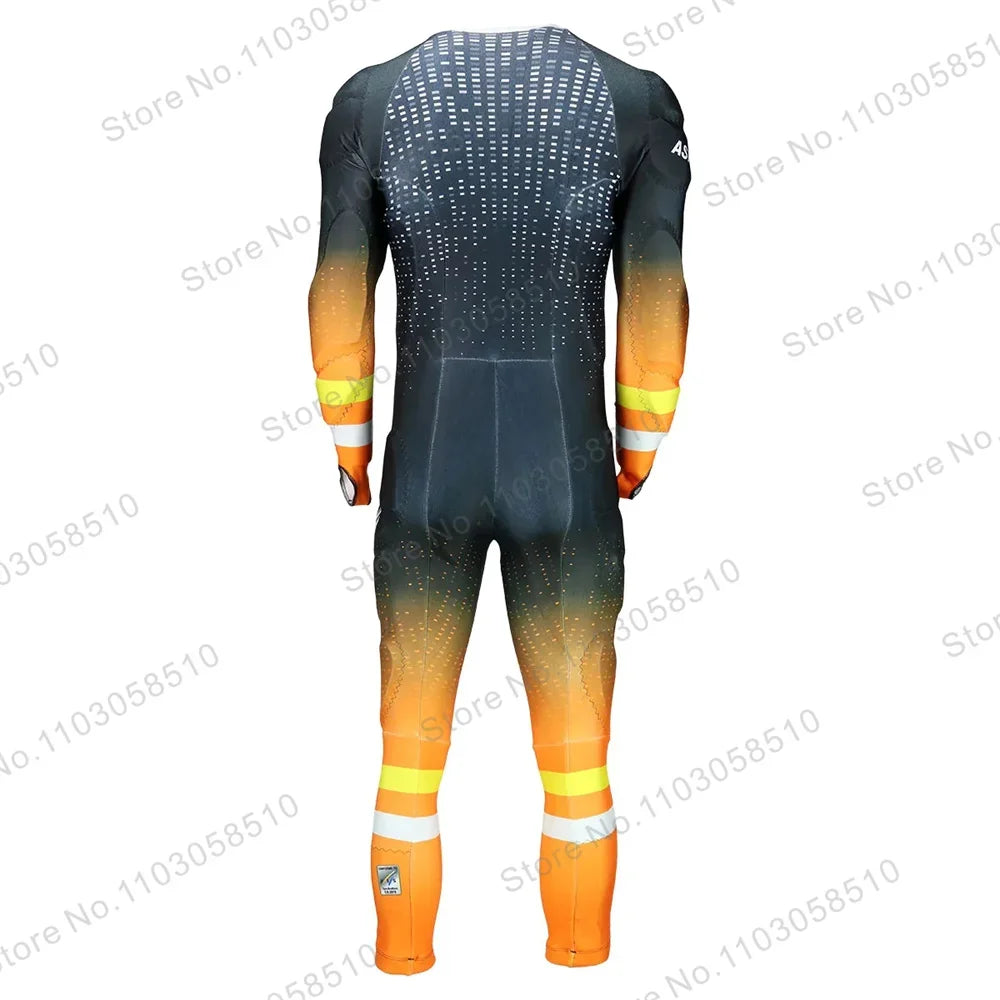 Acrctica GS traje de carrera de velocidad no acolchado para hombre, trajes de esquí de carrera, monos de brida de invierno, conjunto GS de velocidad de descenso de una pieza