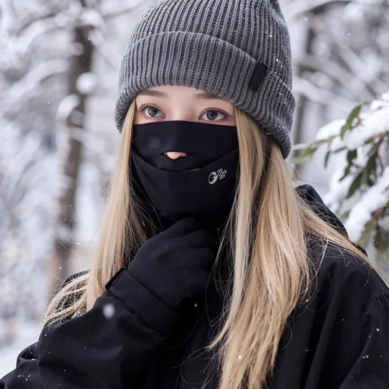 Mascarilla de esquí con forro polar para hombre y mujer, polaina cálida a prueba de viento de secado rápido para ciclismo, correr, Snowboard, cubierta para todo el rostro