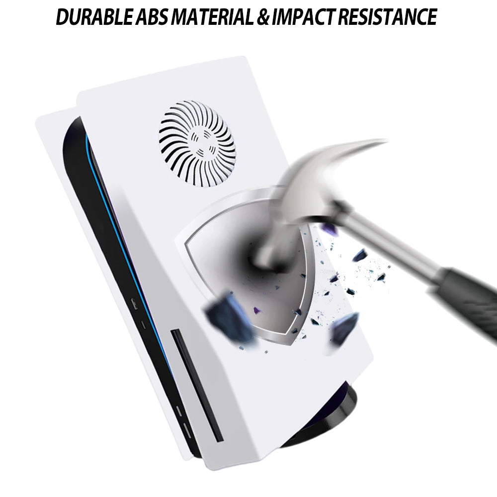 Disc Edition Replacement Faceplate with Cooling Vents Cover for PS5 Console Protective Shell Panel for Playstion 5 Disc Version
