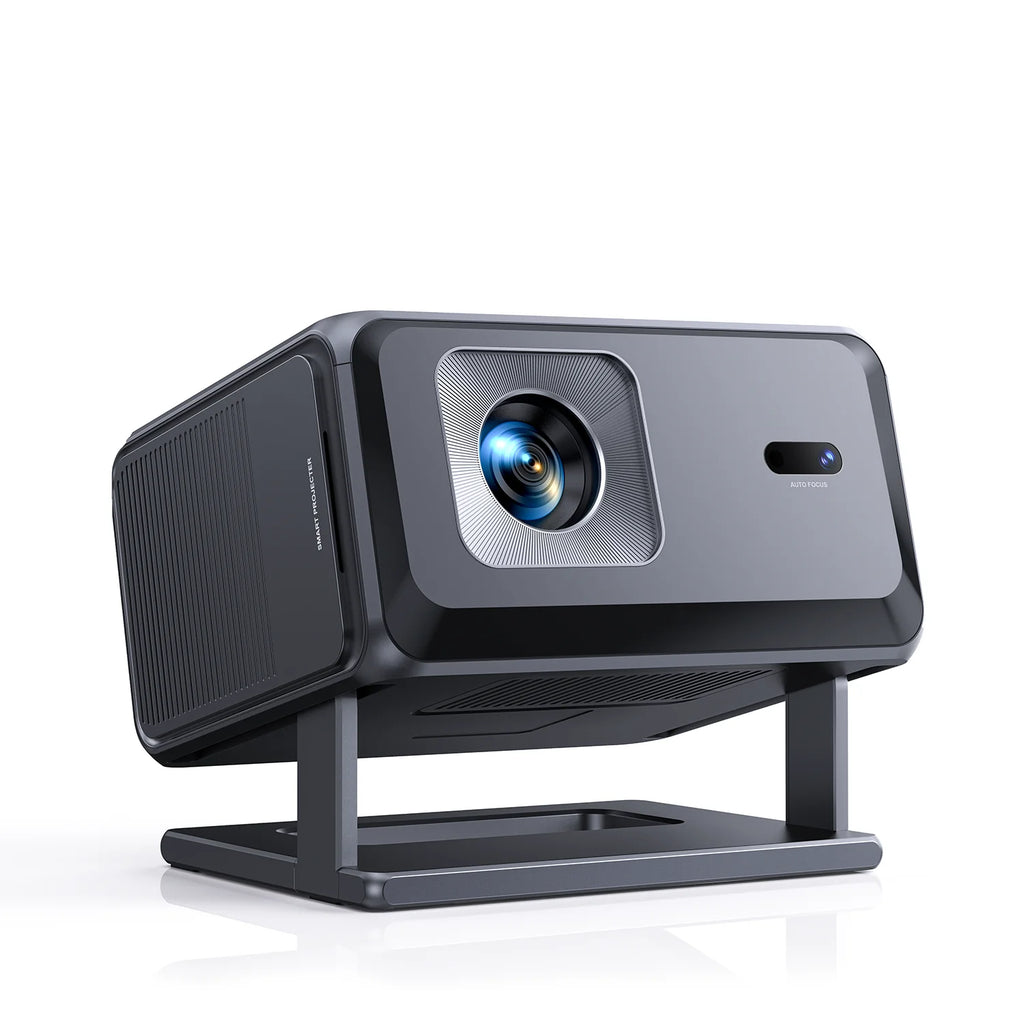 Proyector Toptro 4K Full HD 1080P con Wi-Fi 6, enfoque automático, portátil, compatible con Google TV, ideal para un cine en casa inteligente y para uso en exteriores.