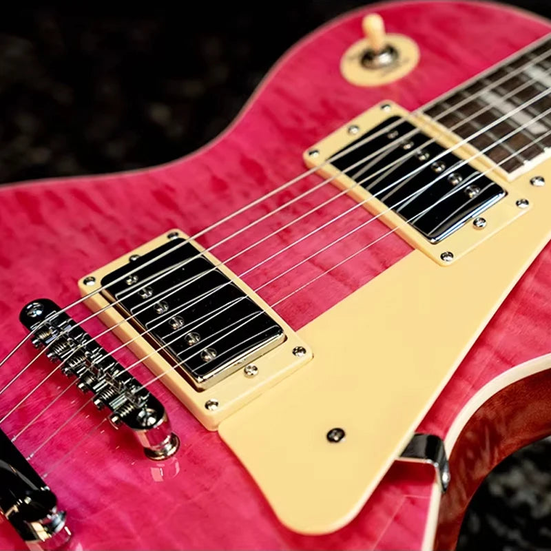 Guitarra Eléctrica Profesional de Alta Calidad de 6 Cuerdas; Guitarra Eléctrica LP Adecuada para Actuaciones en Solista