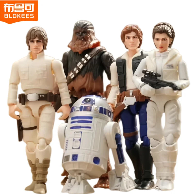 Nuevas figuras de acción Blokees Star Wars en caja sorpresa, versión Galaxy 02, Darth Vader, Luke, R2D2, modelos ensamblables y articulados, juguetes de regalo
