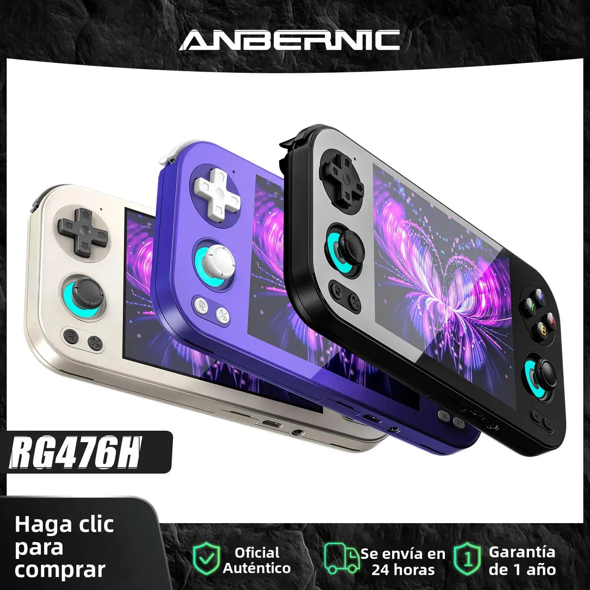 Anbernic RG 476H Handheld Game Console 4.7-inch LTPS In-Cell Screen 3D Hall Joystick Android 13 System Support AI Assistant FOTA