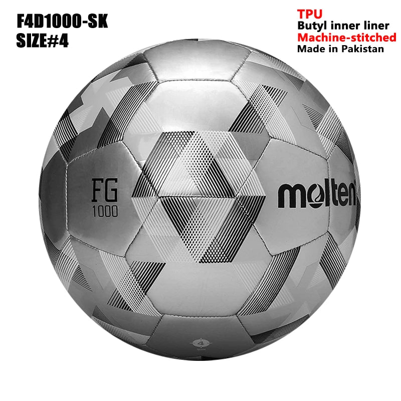 Balones de Fútbol Molten 2027, Tamaño Estándar 5 y 4, Alta Calidad, para Deportes de Equipo al Aire Libre, Partidos, Entrenamientos de Fútbol