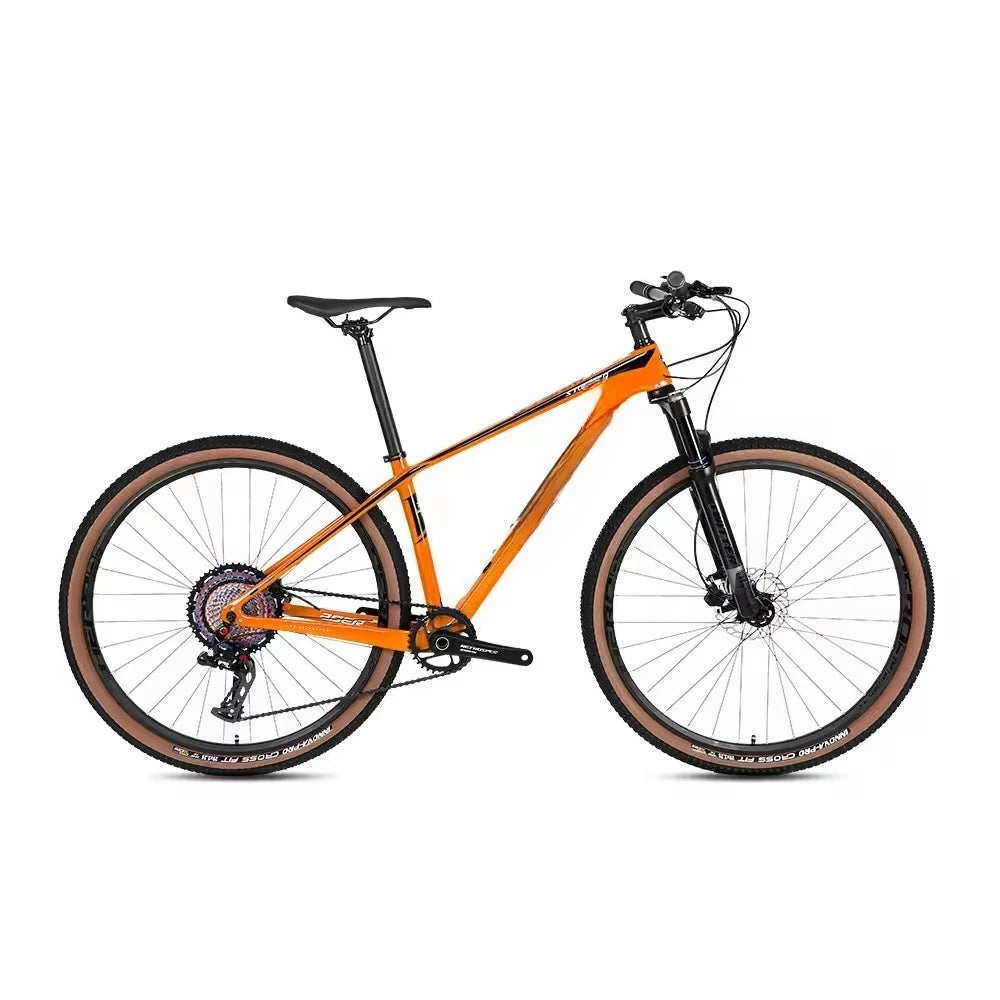 Bicicleta de montaña Storm con cuadro de fibra de carbono y frenos de disco hidráulicos para adultos