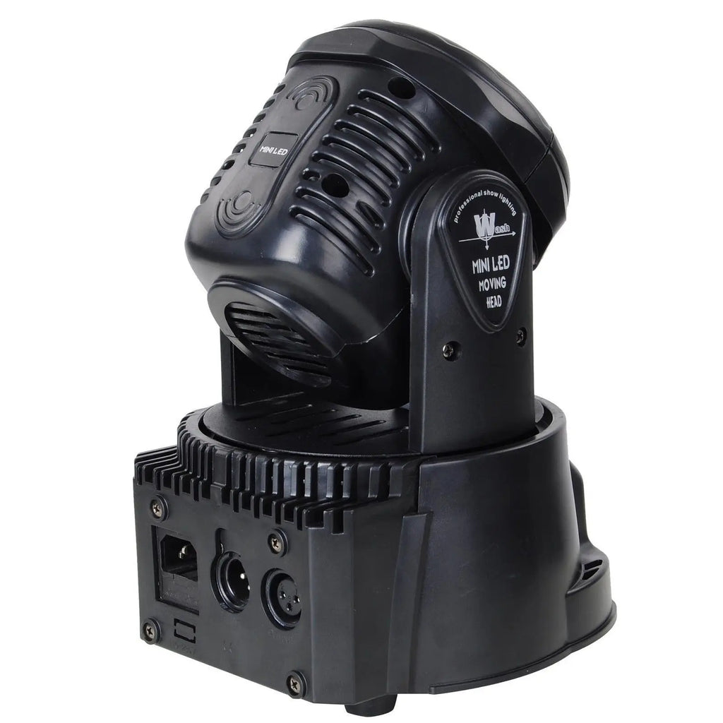 2 piezas de mini cabezal móvil LED Wash 7x12W RGBW 4 en 1 para discoteca, DJ y KTV, 12/16 canales DMX, luz de bola LED para escenario de 14 canales