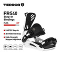 Fijaciones para Snowboard TERROR FR-540 Step-In con Placa Trasera de Absorción de Impactos EVA para Riders Intermedios y Avanzados