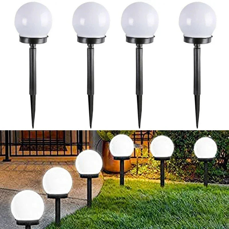 Lámpara LED solar de 1/3/6/9 piezas, luz de energía impermeable para jardín exterior, calle, panel solar, luces de bola, lámpara de patio y césped