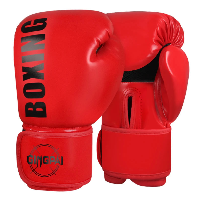 Guantes de Boxeo Profesionales de 6/8/10/12oz para Adultos, Guantes de Combate Sanda Muay Thai para Hombres y Mujeres, Entrenamiento con Saco de Arena, Lucha Libre, MMA