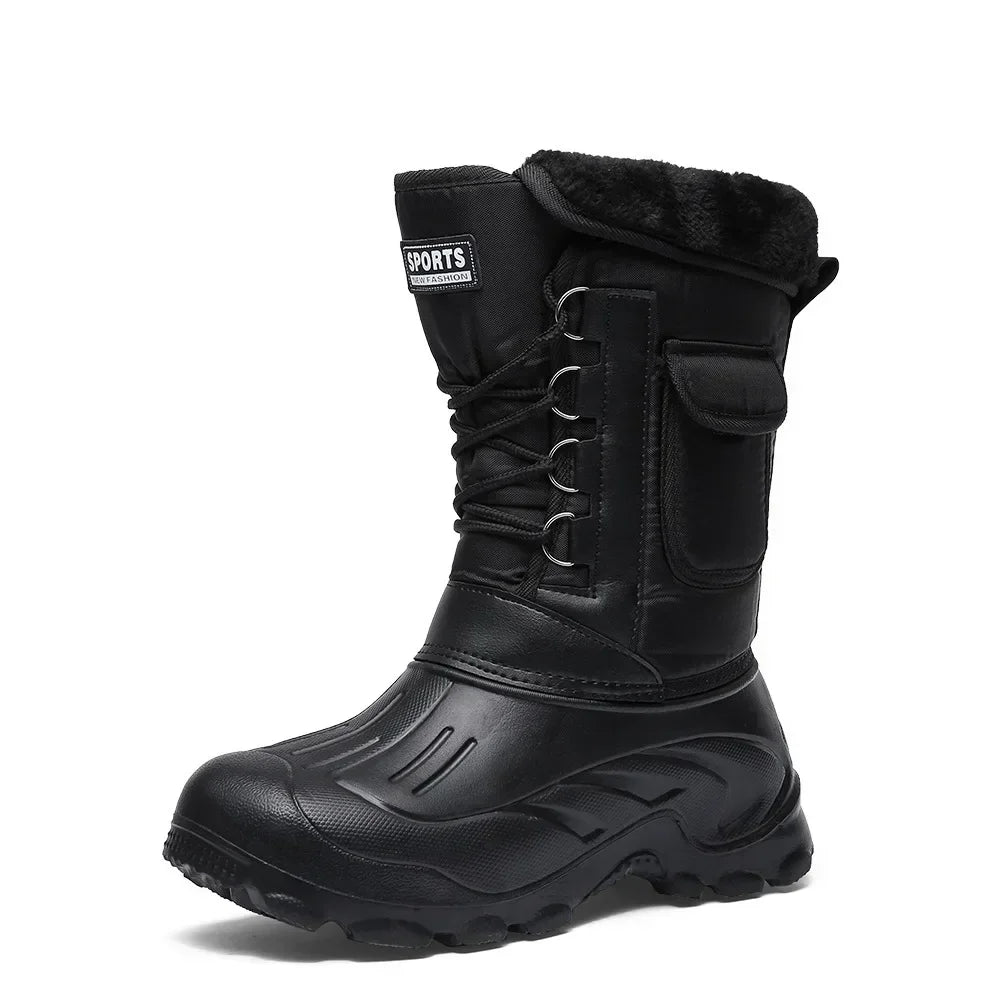 Botas deportivas al aire libre para hombre, zapatos impermeables de primavera para hombre, Botas de lluvia ligeras, botas de pesca, botas de nieve de invierno, nuevas botas de trabajo 2024