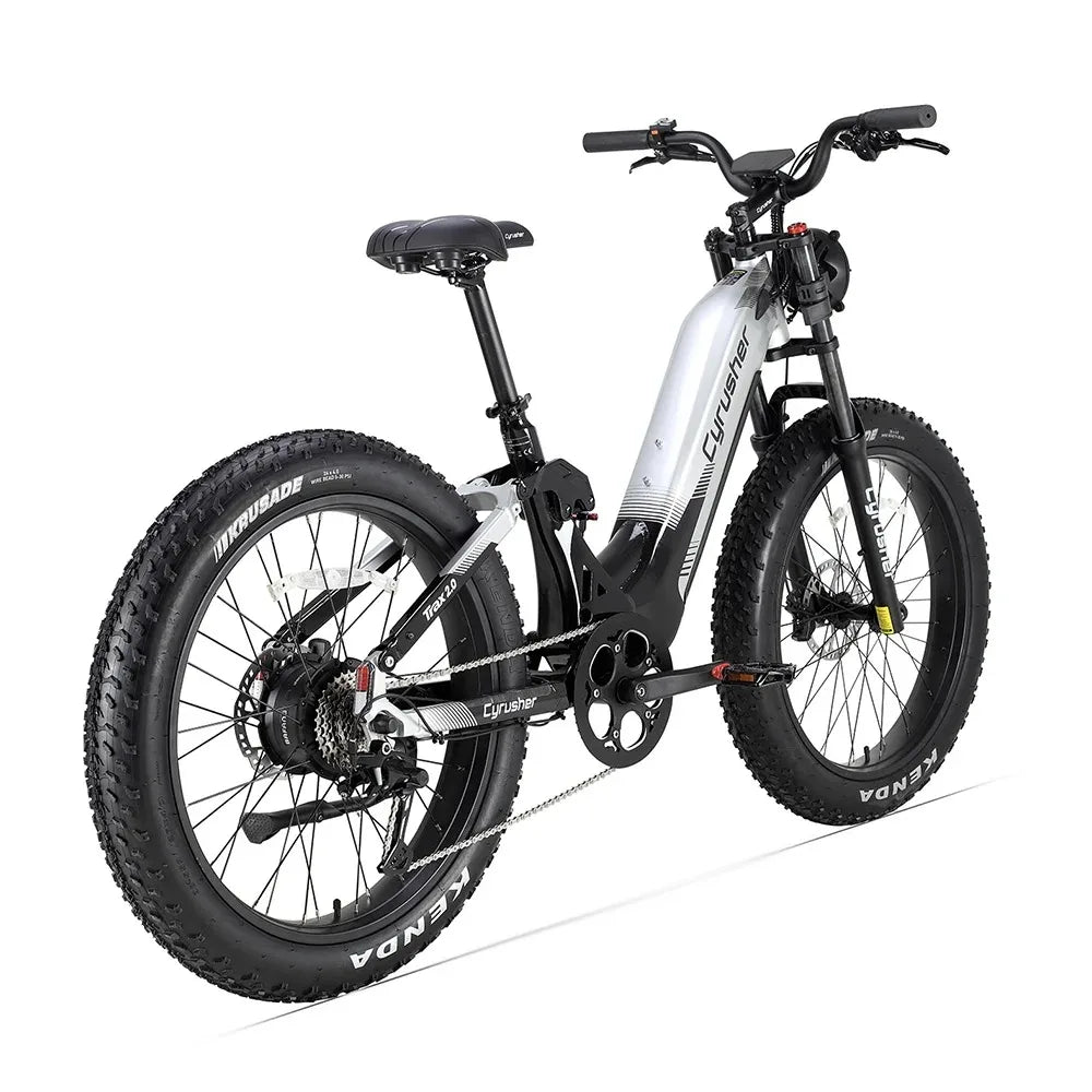 Cyrusher Trax 2.0 Electric Bike 250W Motor Shock Absorber Off-Road Fat Tire 26 Inch Tire 52V20Ah Battery