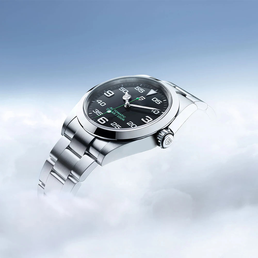 Nuevos relojes mecánicos PAGANI DESIGN de 40 mm para hombre, de lujo, con cristal de zafiro, revestimiento antirreflectante, automáticos, resistentes al agua hasta 20 bares