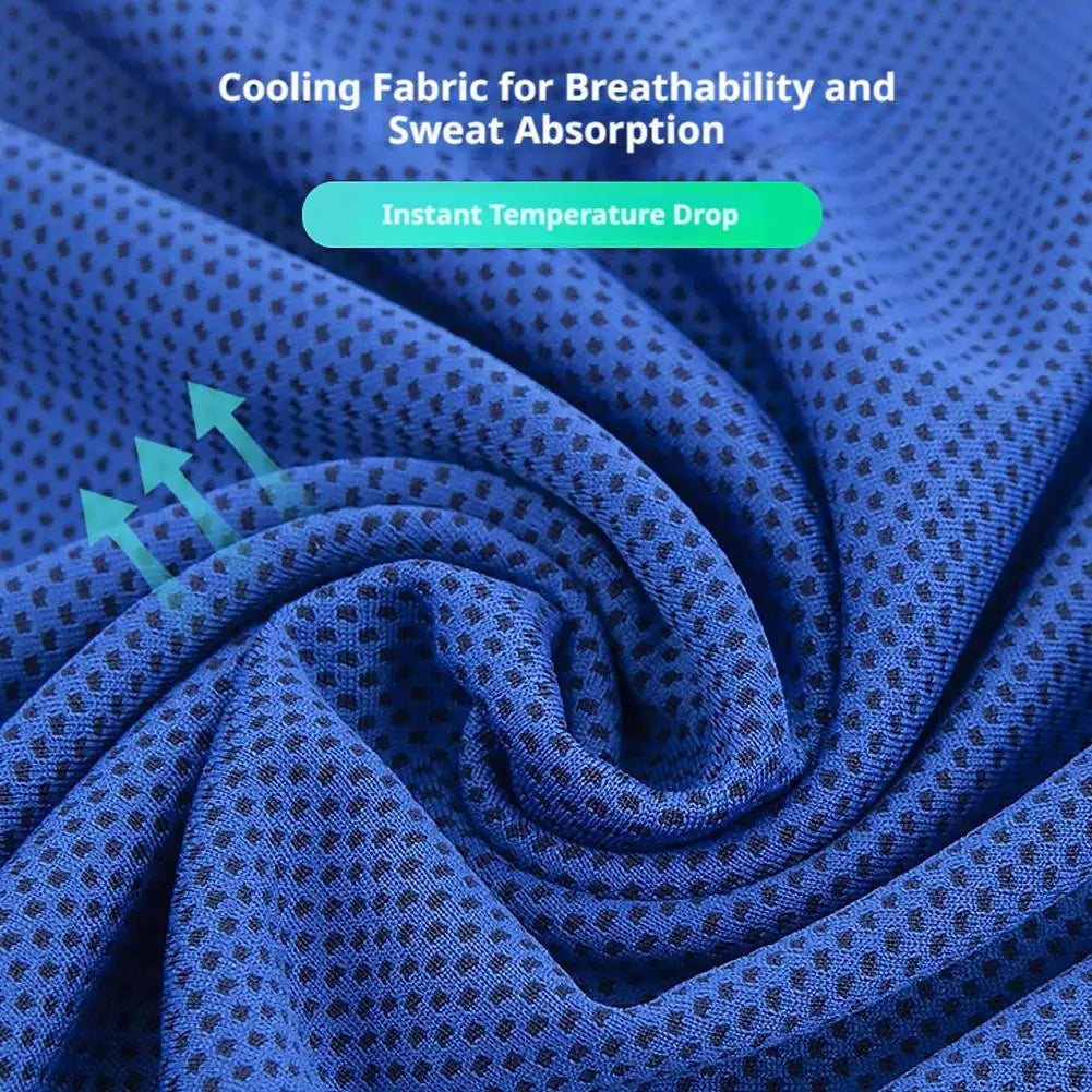 Toalla refrescante transpirable con estuche, toallas de microfibra suaves de secado rápido, prevención de golpes solares, toalla ligera para yoga, natación y gimnasio