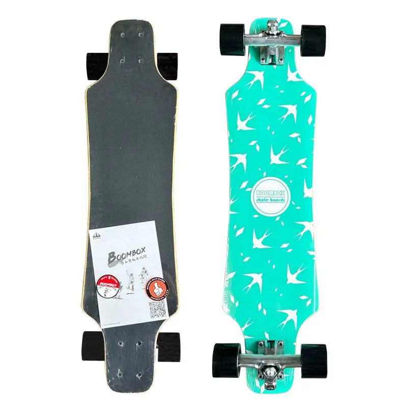 Patineta Profesional de Madera de Arce con Doble Kick para Adultos, Longboard Urbano Suave para Desplazamientos y Freeride