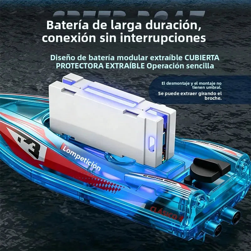 Nuevo barco de carreras a control remoto S25 de 2.4 GHz, juguete de lancha rápida de alta velocidad con motor sin escobillas, regalo para adultos, niños y adolescentes