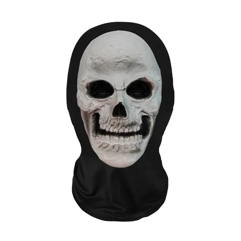 Máscara de cara de fantasma de Halloween impresa en 3D, máscara de malla elástica de cara completa, tocado de juego de rol de calavera, pasamontañas de terror para cosplay de Halloween