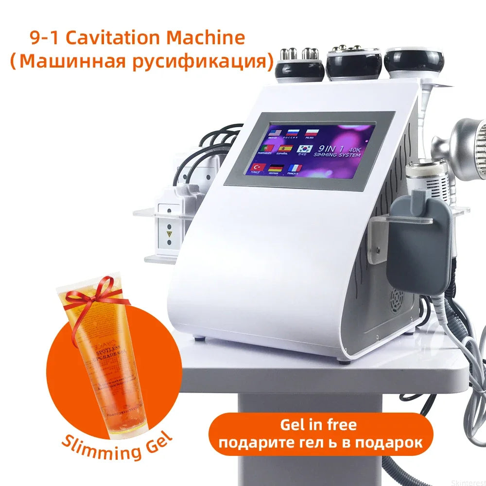 Máquina de cavitación ultrasónica 9 en 1 40K KIM 8, láser de grasa al vacío, adelgazamiento, quema de grasa, lifting, reafirmación de la piel, hidroterapia corporal, novedades del almacén alemán