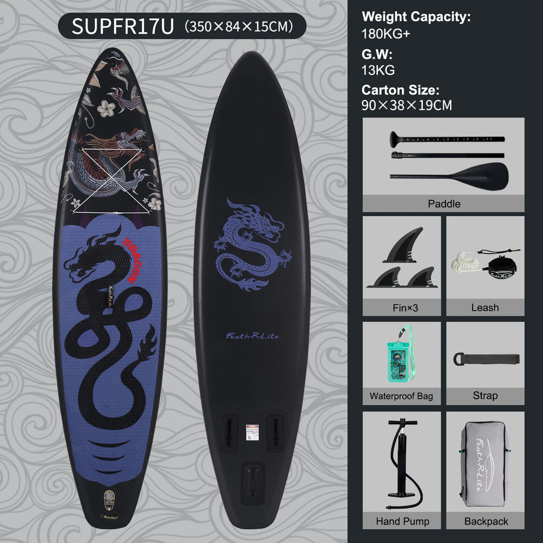 Tabla de Paddle Surf Inflable FunWater, Tabla de Remo, Tabla de Surf, Tabla SUP, 320-385CM, Tabla de Remo Antideslizante para Deportes Acuáticos