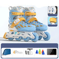 Patines en línea de tamaño ajustable, zapatillas intermitentes para niños y niñas, patines de 4 ruedas para mujeres y hombres, zapatillas de patinaje al aire libre
