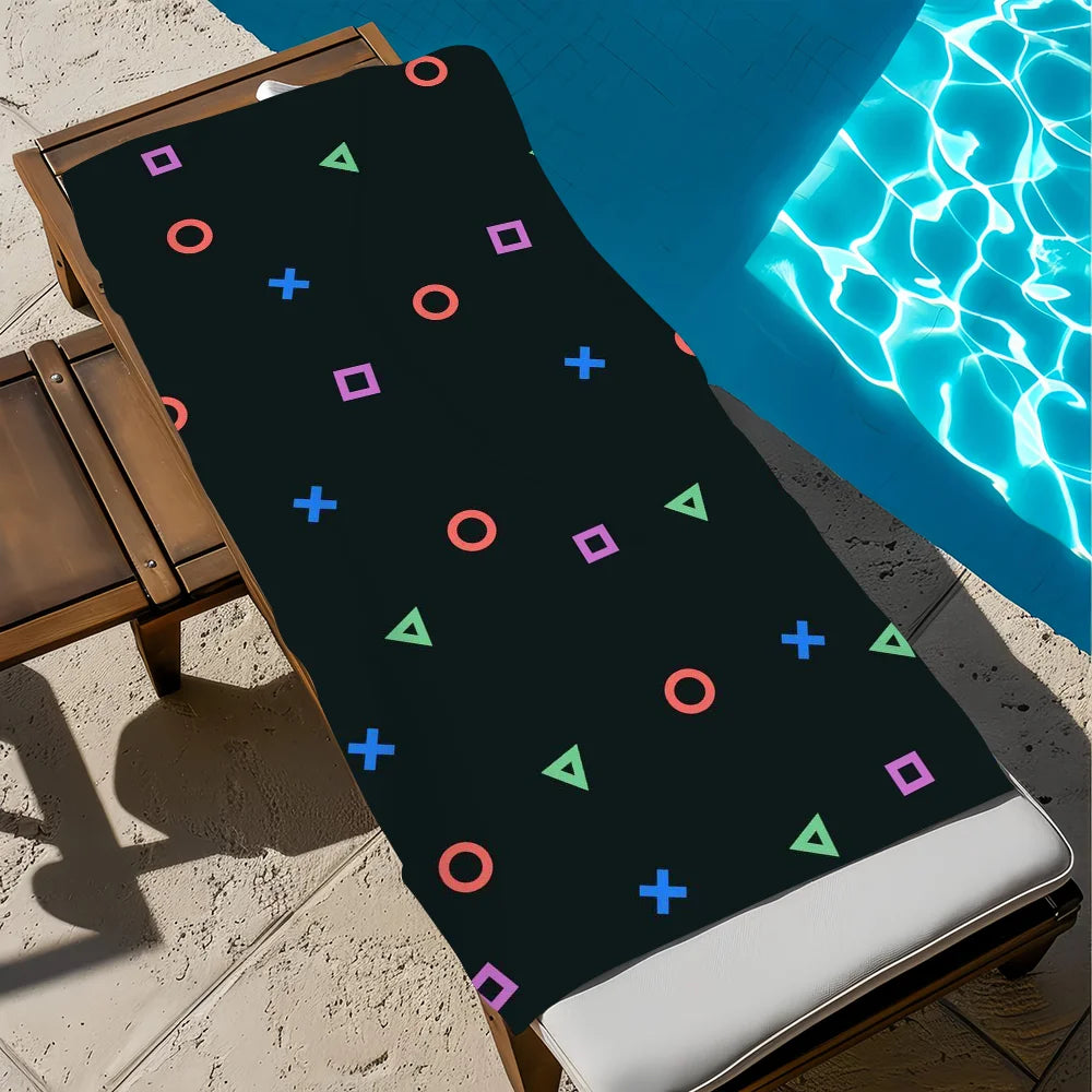 Toalla de playa Cool P-Play-y Fashion, toallas de piscina suaves de secado rápido, regalo para viajes, gimnasio, ducha, deportes de camping