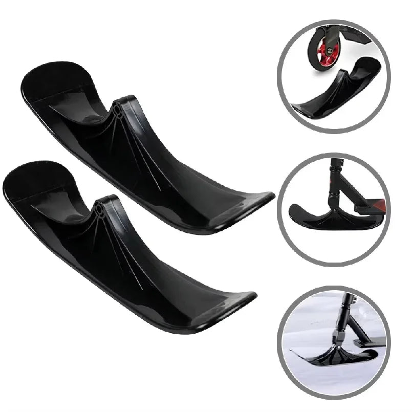 2 Piezas de Trineo para Scooter, Trineo Cálido, Trineo para Bicicleta de Equilibrio, Trineo de Nieve