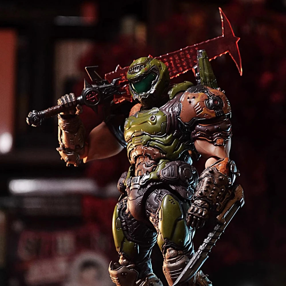 16cm Figma SP-140 Doom Slayer figura de acción eterna colección modelo estatua Anime destruye guerrero Doom figura móvil juguete para regalo