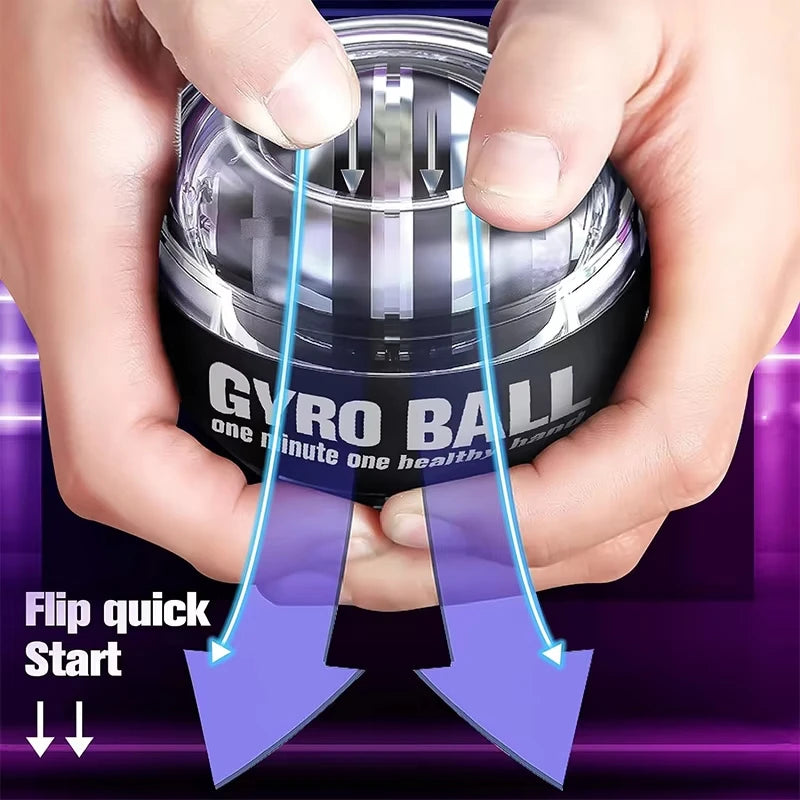 Pelota de entrenamiento para la muñeca con giroscopio, ejercitador de fuerza para la muñeca, giroscopio de autoactivación, ejercitador de antebrazo, pelota de giroscopio para fortalecer los músculos.