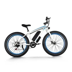 Nueva bicicleta eléctrica de montaña de carbono de doble suspensión, 48V 750W, E-MTB