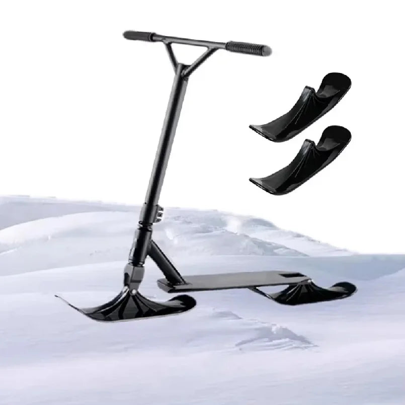 2 Piezas de Trineo para Scooter, Trineo Cálido, Trineo para Bicicleta de Equilibrio, Trineo de Nieve