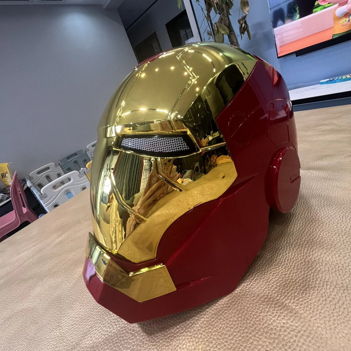 Máscara de Iron Man 2026, Réplica 1:1, Casco Eléctrico con Control por Voz, Modelo para Adultos, Juguete, Regalo de Cumpleaños
