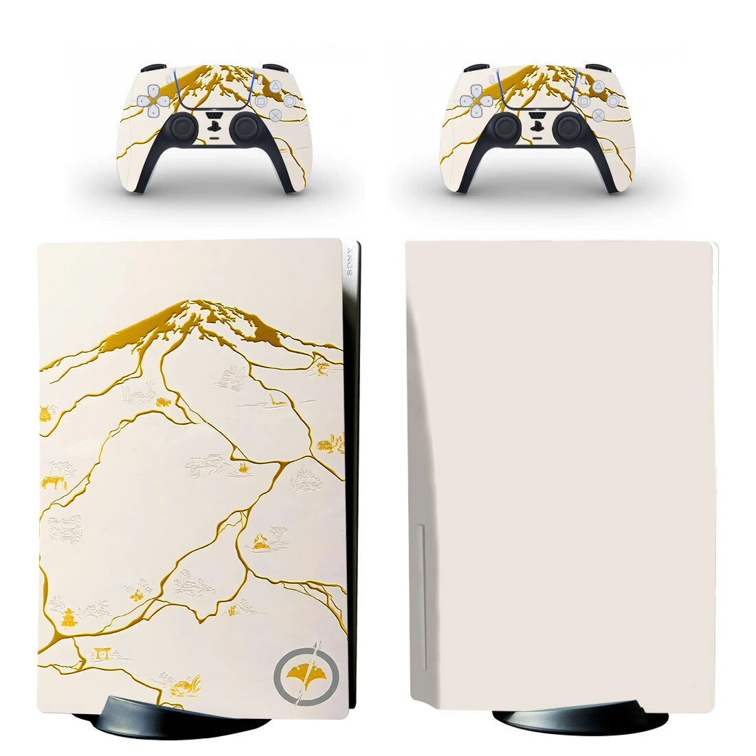 Adhesivo decorativo para consola PS5 Slim Digital, consola PS5 Fat con lector de discos y 2 controles, y vinilo para PS5 Pro con lector de discos