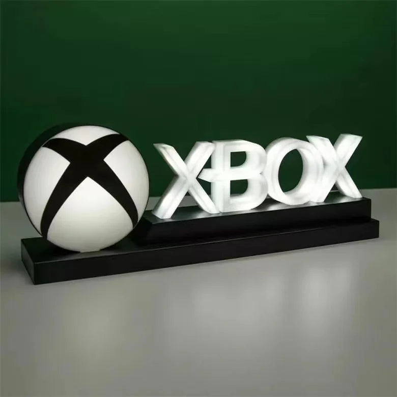 Nueva Lámpara de Iconos de Juego para PS4/PS5 con Control por Voz, Lámpara LED Decorativa, Soporte de Lámpara Colorido, Luces Nocturnas de Ambiente para Mesa
