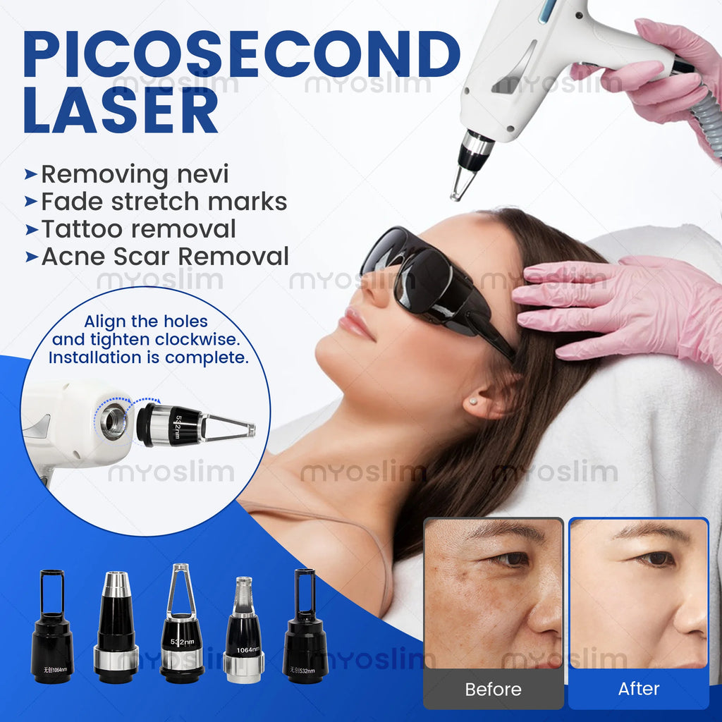 Dispositivo de Salón para Eliminación de Vello con Láser de Picosegundos y Diodo 2 en 1 de 7000W, Preencendido FAC, 6 Longitudes de Onda, 16 Barras de Enfriamiento TEC, para Pigmentos de Tatuajes