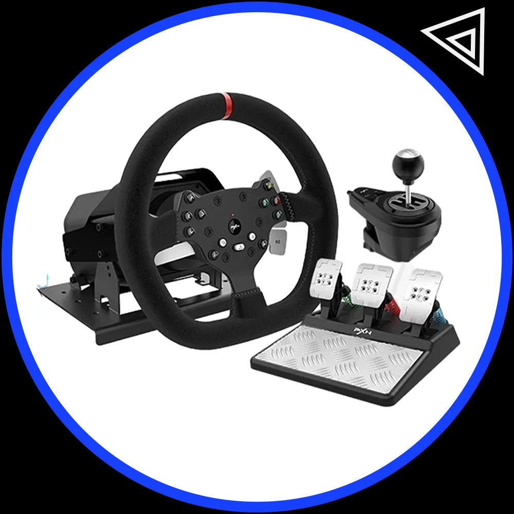 Pxn V10 Steering Wheel Gaming Controller Wired Force 900 Rotation Game Steering Wheel For Ps3/Ps4/Switch/Xbox Man Gifts Custom