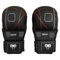 Guantes de entrenamiento de boxeo MMA para adultos profesionales, cojín de cuero de medio dedo, nudillos Sanda para saco de arena