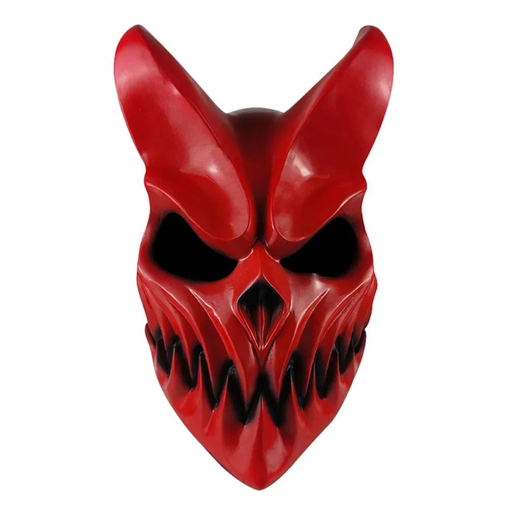 La matanza del deathcore prevalecerá ‌   Máscara de látex que cubre la mitad de la cara, ideal para Halloween, fiestas de disfraces, sesiones de fotos y como accesorio para disfraces.