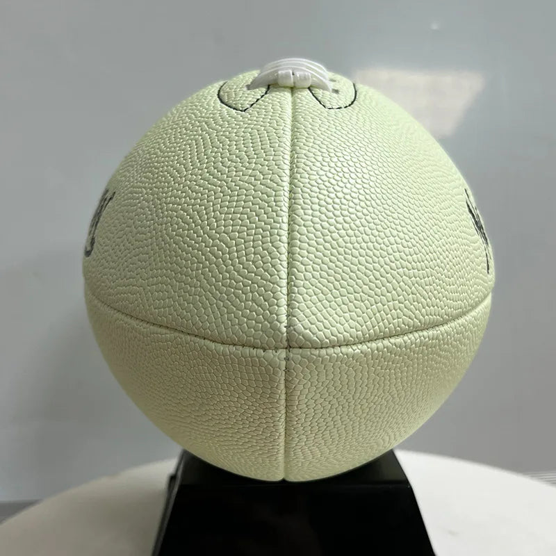 Balón de Fútbol Americano PU Night Glow, Auténtico, Tamaño Adulto 9, Grabado Personalizado, Regalo de Cumpleaños, Balón de Entrenamiento y Competición