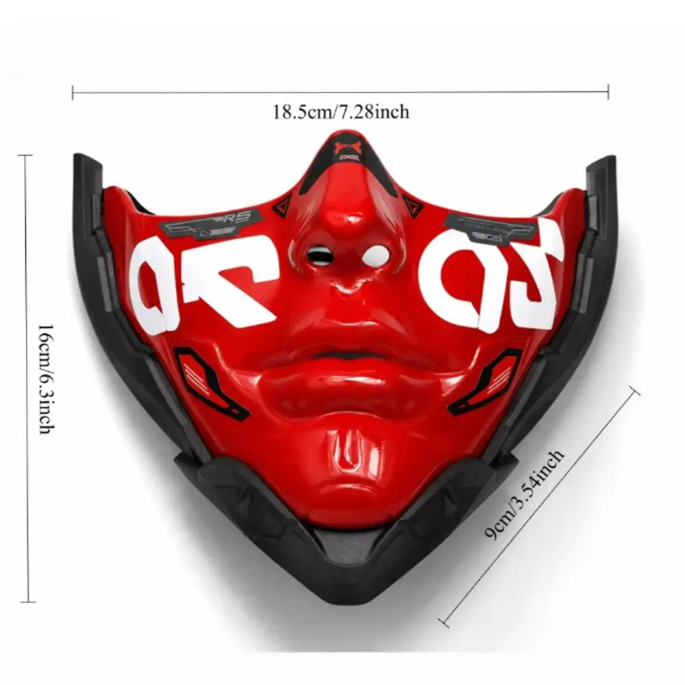 Máscara Facial Mecánica Estilo Ciberpunk, Máscara Robótica Futurista, Diseño Decorativo de Ciencia Ficción