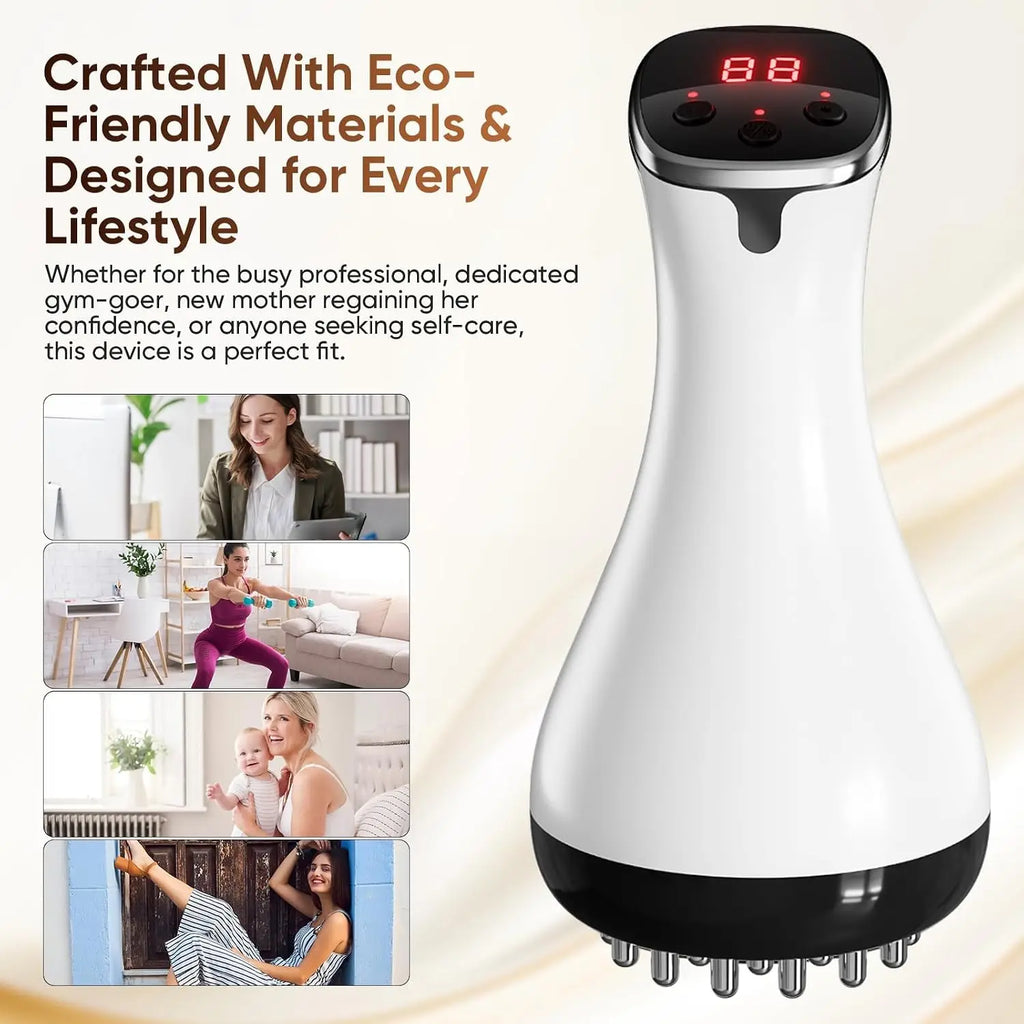 Cepillo Eléctrico Meridian para Masaje Gua Sha, Drenaje Linfático, Anticelulitis, Herramienta de Masaje, Máquina Moldeadora Corporal para Piernas, Brazos y Abdomen