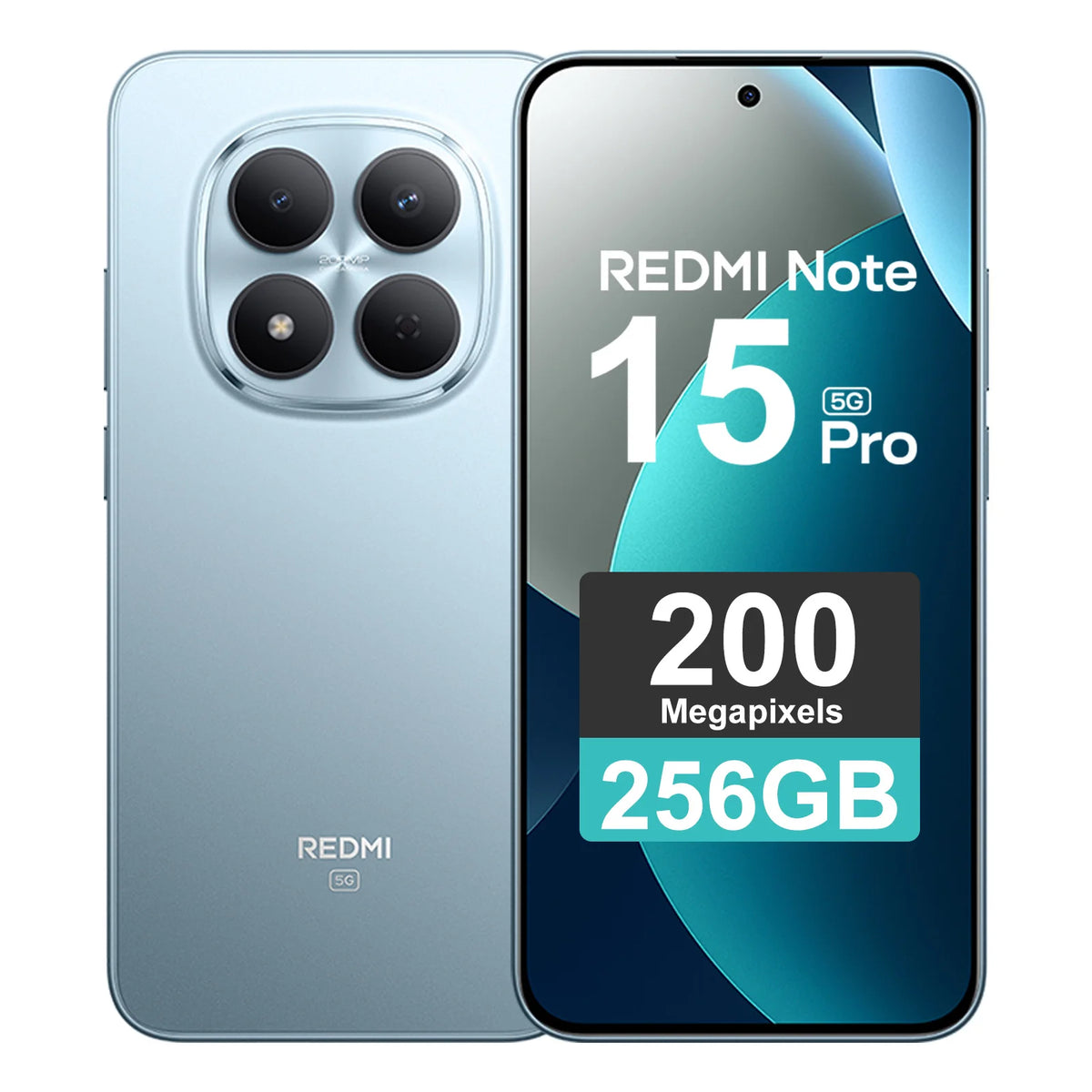 Smartphone Xiaomi REDMI Note 15 Pro 5G Versión Global MTK Dimensity 7400-Ultra 6,83" Cámara trasera de 200MP, cámara frontal de 20MP, 120Hz, 6580mAh, carga rápida de 45W