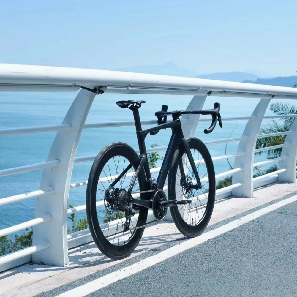 TWITTER R10Pro 105R7120-24 velocidades, bicicleta de carretera de fibra de carbono T800 rompevientos con frenos de disco hidráulicos, 56 cm