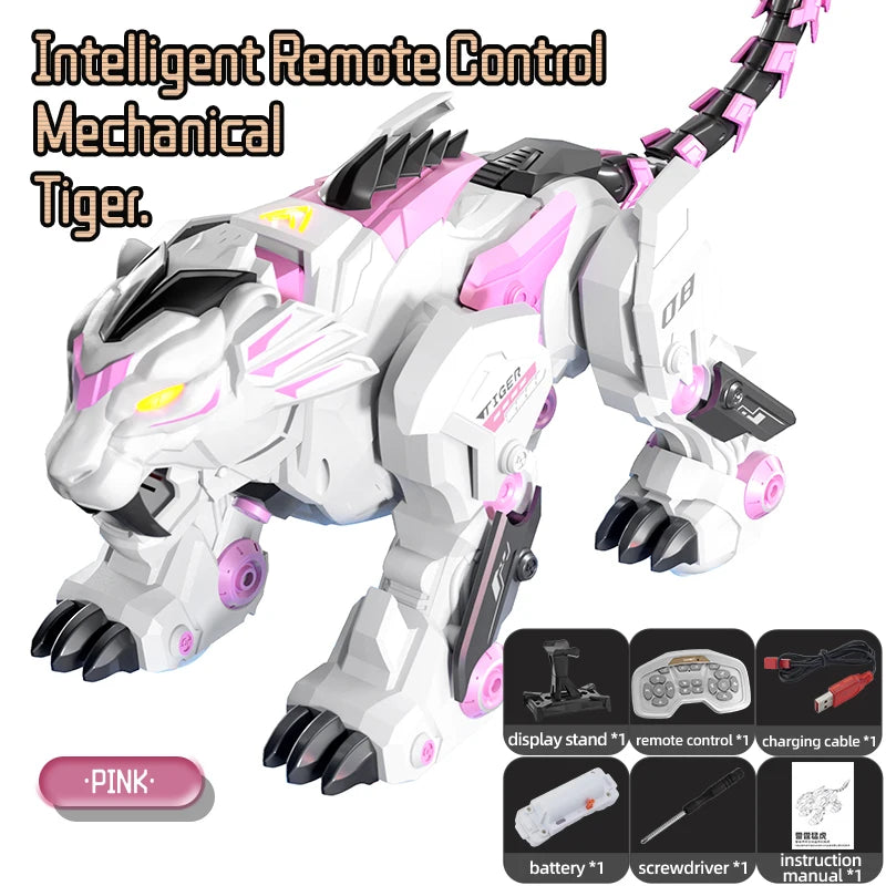 Robot teledirigido JJRC R38, juguete educativo infantil, tigre mecánico inteligente programable, robot biónico sensorial que baila