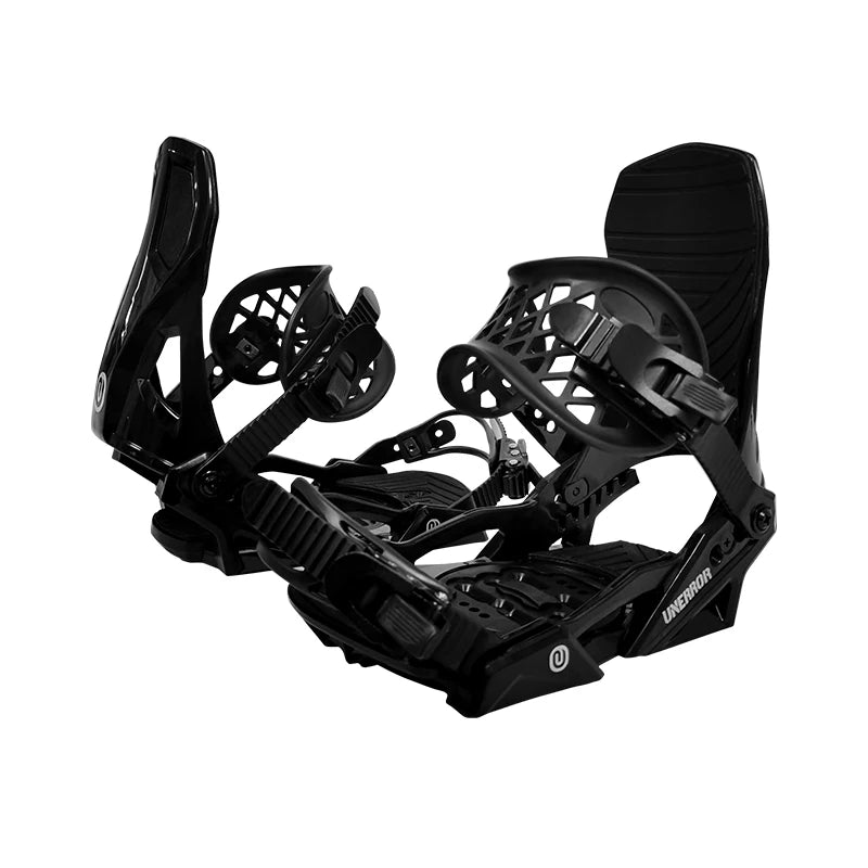 Fijaciones para Snowboard U-1 Pro All Mountain - Correas con Hebilla de Clip Ajustable, Materiales Híbridos, 5 Niveles de Dureza de la Placa Trasera, Tornillo