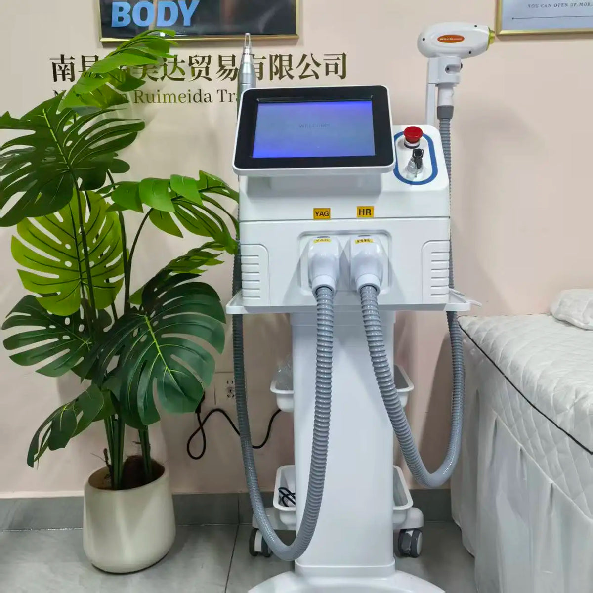 Máquina Profesional de Depilación Láser de Diodo 2 en 1, Dispositivo de Eliminación de Tatuajes con Picosegundos ND YAG, 3 Ondas 755 808 1064NM