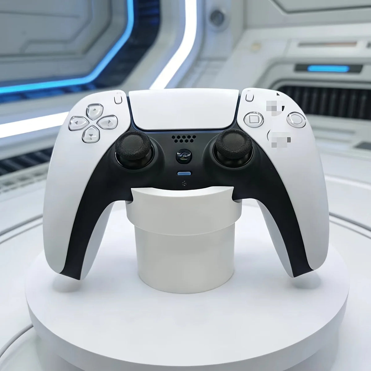Soporte para Control de Videojuegos Impreso en 3D, Compatible con PS5/Xbox, Almacenamiento para Control de Videojuegos de Escritorio, Puede Contener Tarjetas de Juego