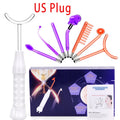 Máquina Facial de alta frecuencia 7 en 1, electroterapia, tubo de vidrio, varita de electrodo, terapia de belleza, eliminador de arrugas y manchas de acné hinchadas