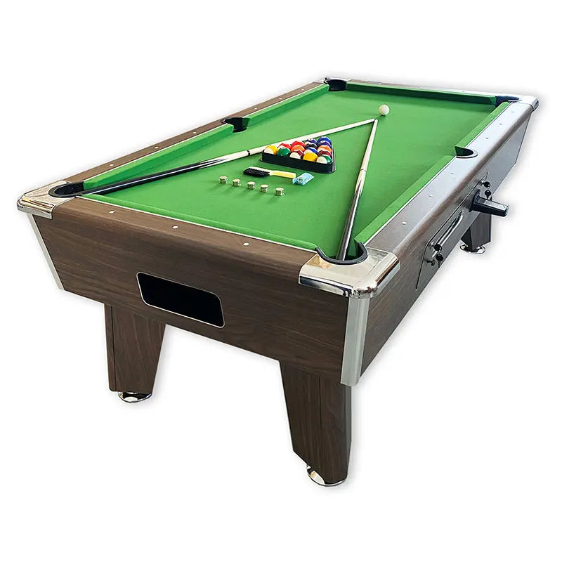 Mesa de billar y snooker al por mayor estilo bola 8 negra china de 7/8/9 pies para uso comercial, salas de juegos y bares