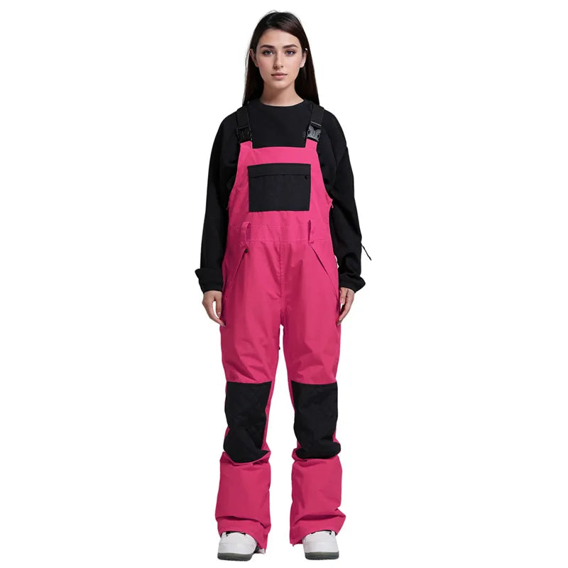 Pantalones de Esquí para Invierno 2026, Impermeables, Resistentes al Viento, Cálidos y Transpirables, con Bloques de Color, para Snowboard y Actividades al Aire Libre
